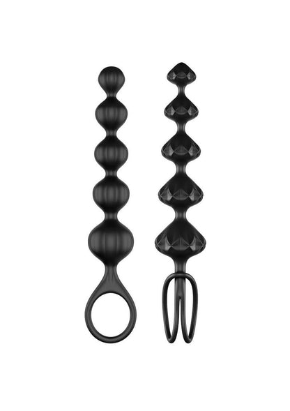 Satisfyer Love Beads Silicone Anal Beads Black (2 Each