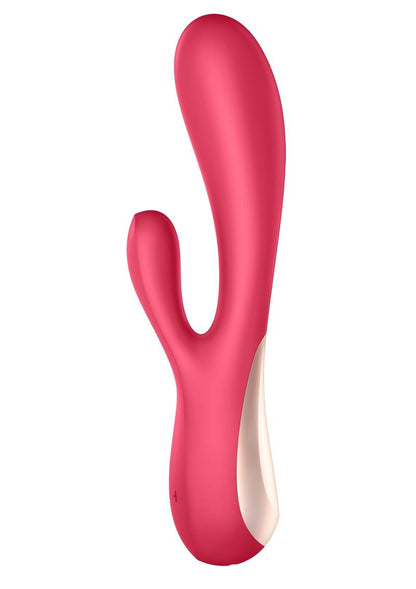 Satisfyer Mono Flex Rechargeable Silicone Rabbit Vibrator - Red