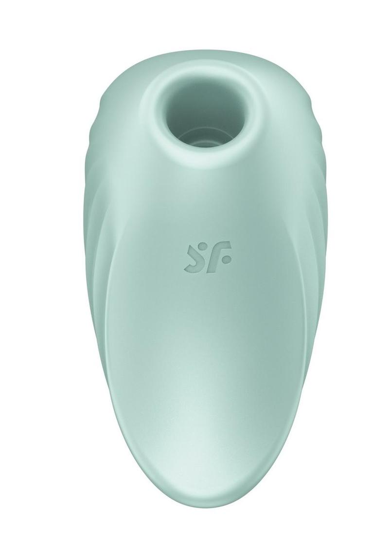 Satisfyer Pearl Diver Rechargeable Silicone Clitoral Stimulator - Green/Mint