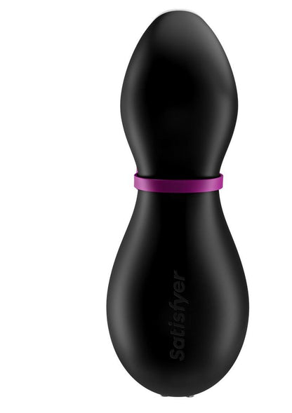 Satisfyer Penguin Silicone Rechargeable Clitoral Stimulator - Black/Pink/White