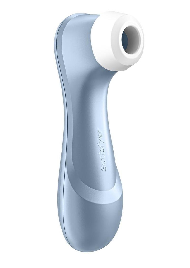 Satisfyer Pro 2 Generation 2 Rechargeable Silicone Clitoral Stimulator - Blue - 6.5in