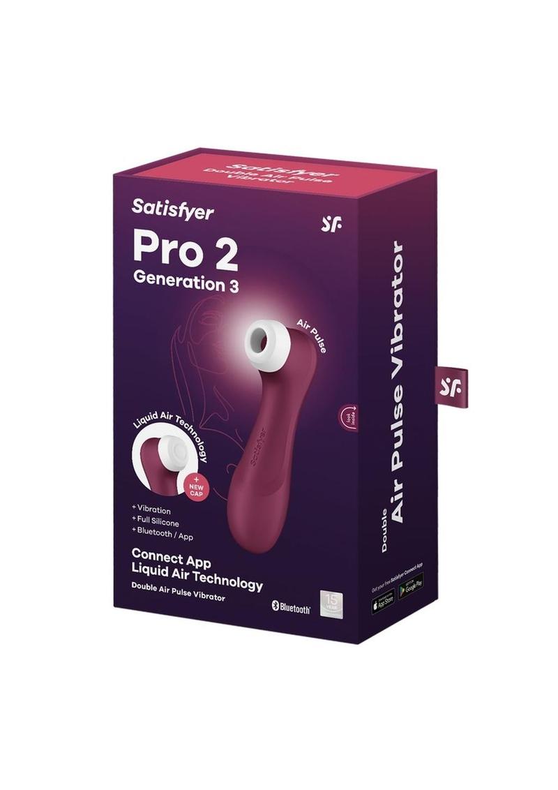 Satisfyer Pro 2 Generation 3 with Connect App Silicone Clitoral Stimulator - Red