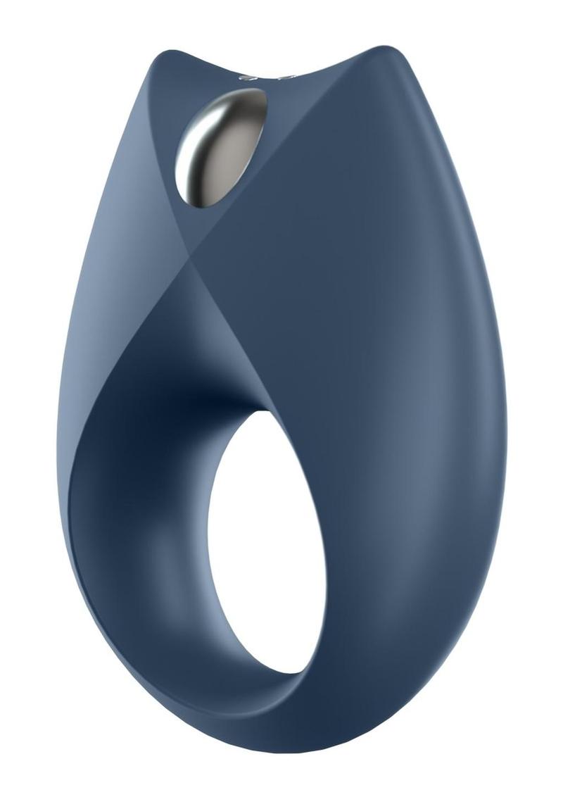 Satisfyer Royal One Rechargeable Silicone Couple's Ring - Blue