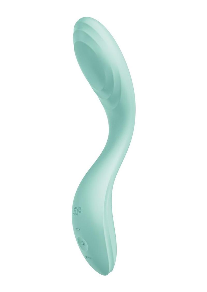 Satisfyer Rrrolling Pleasure Rechargeable Silicone Vibrator - Green/Mint