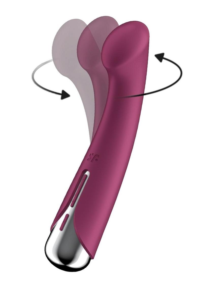 Satisfyer Spinning G-Spot 1 Rechargeable Silicone Vibrator - Red