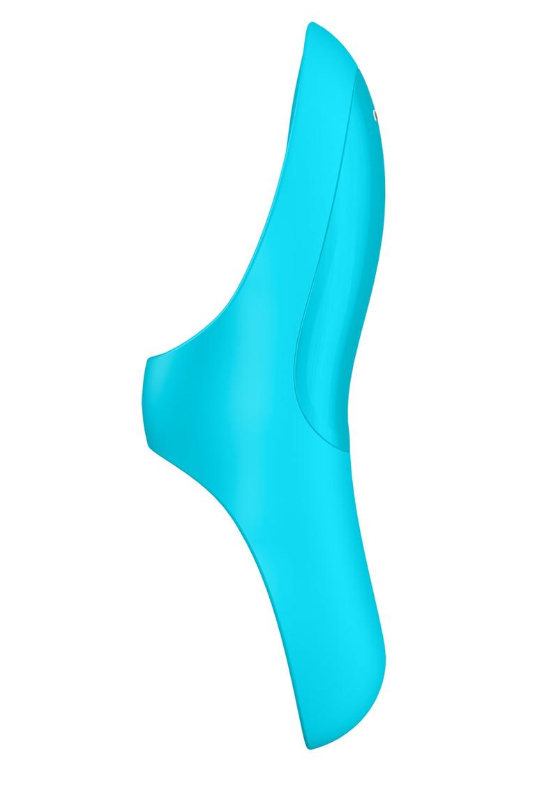 Satisfyer Teaser Rechargeable Silicone Finger Vibrator - Blue