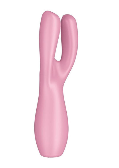 Satisfyer Threesome 3 Rechargeable Silicone Stimulator - Pink