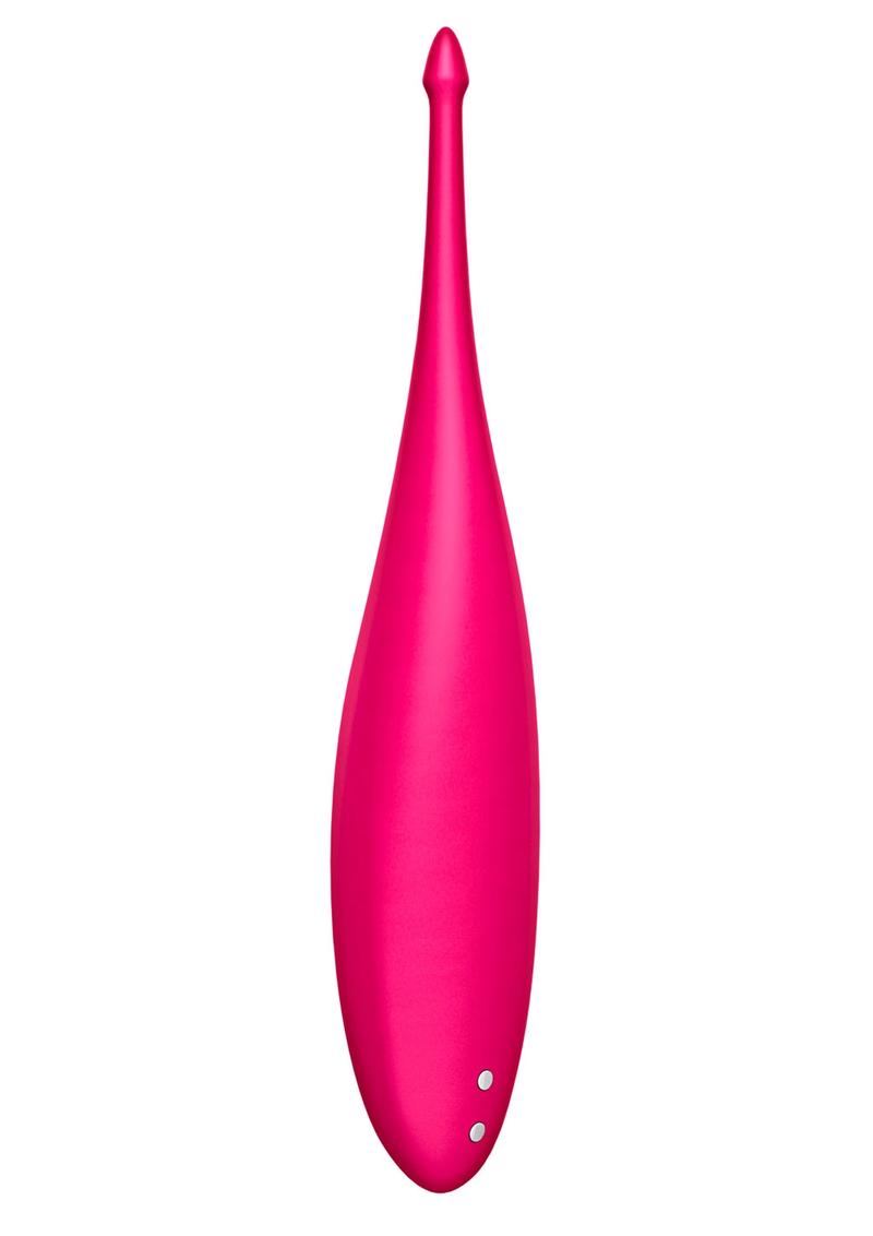 Satisfyer Twirling Fun Silicone Vibrator - Magenta/Pink