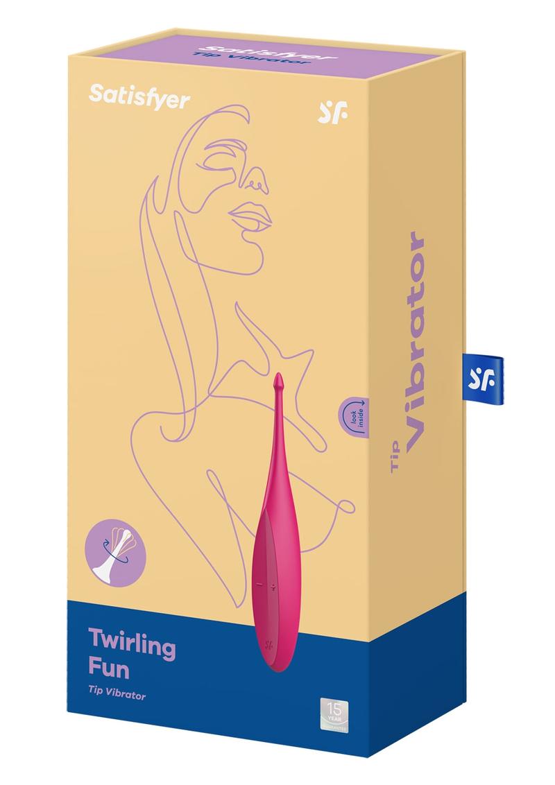 Satisfyer Twirling Fun Silicone Vibrator - Magenta/Pink