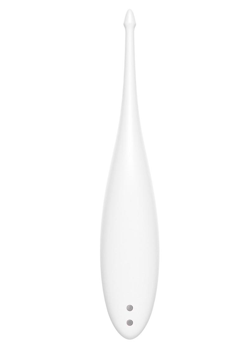 Satisfyer Twirling Fun Silicone Vibrator - White