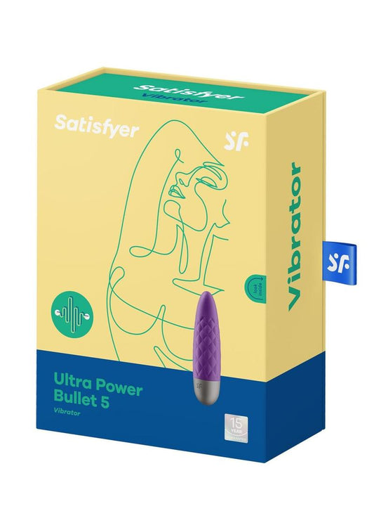 Satisfyer Ultra Power Bullet 5 Rechargeable Silicone Bullet Vibrator - Purple