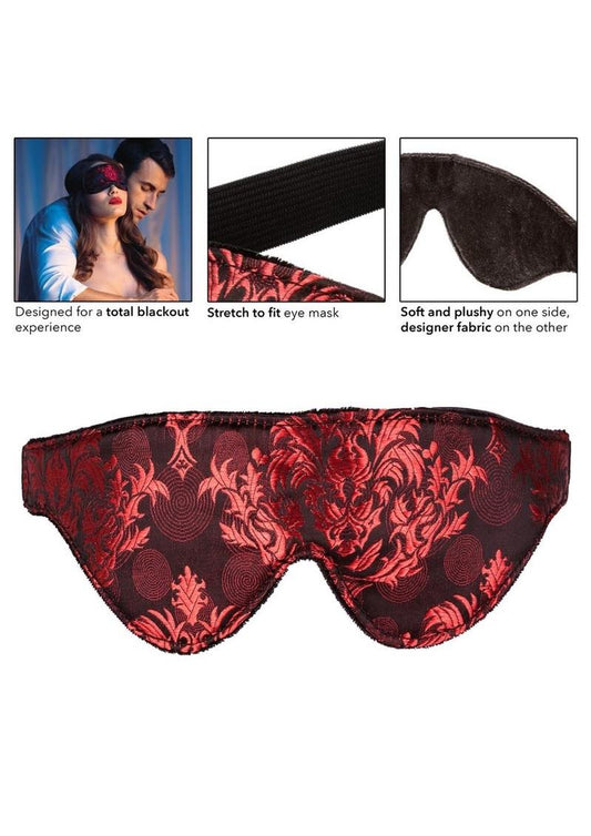 Scandal Blackout Eye Mask - Black/Red