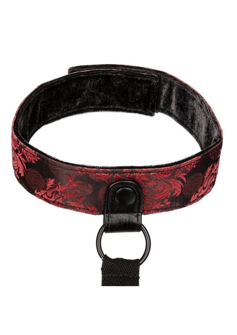 Scandal Collar Body Restraint - Black/Red