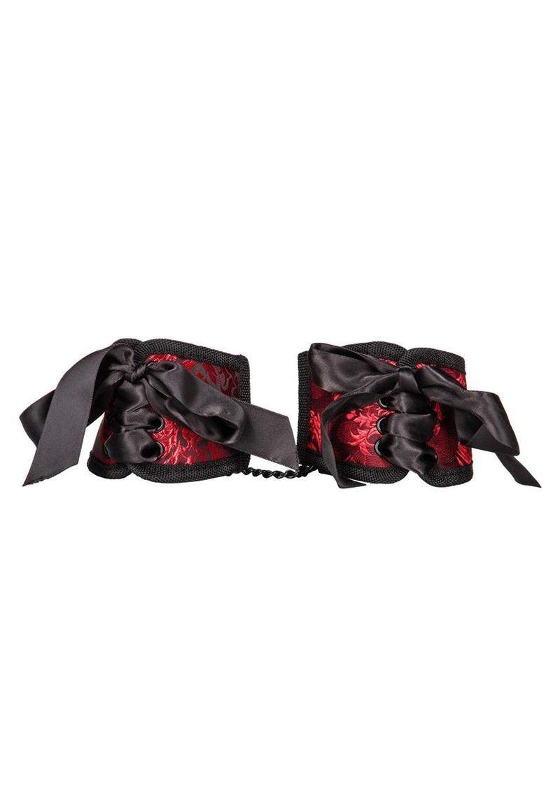 Scandal Corset Cuffs - Red