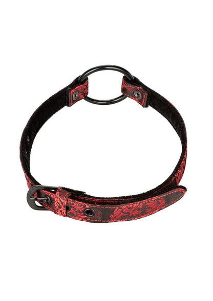 Scandal Wide Open Mouth Gag - Black/Red