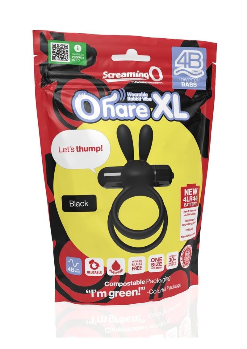 4b Ohare XL Rechargeable Silicone Rabbit Vibrating Cock Ring