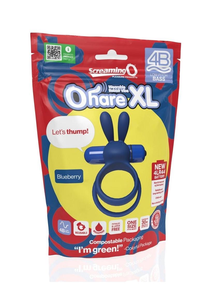 4b Ohare XL Rechargeable Silicone Rabbit Vibrating Cock Ring