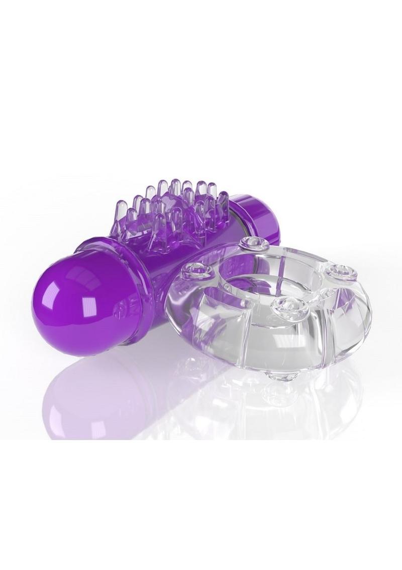 Screaming O 4t O Wow Vibrating Ring - Grape/Purple