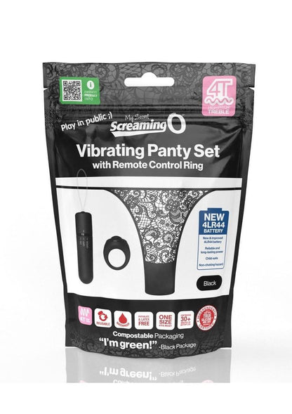 Screaming O My Secret Remote 4t Panty Vibe - Black