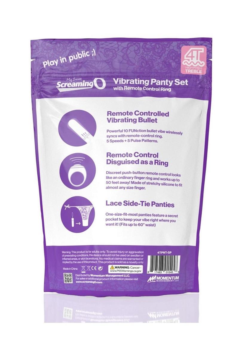 Screaming O My Secret Remote 4t Panty Vibe - Grape/Purple