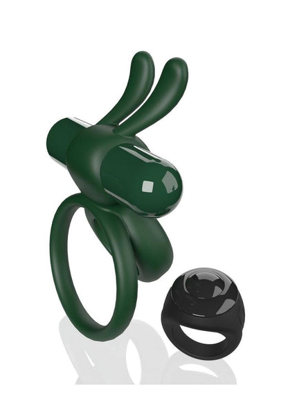 Screaming O Ohare Remote Control Rechargeable Silicone Vibrating Cock Ring - Green