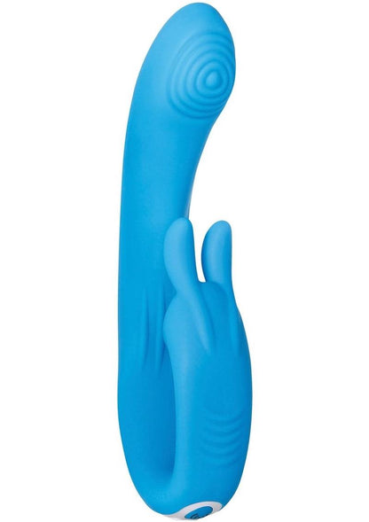 Sea Breeze Bunny Rechargeable Silicone G-Spot Rabbit Vibrator - Blue