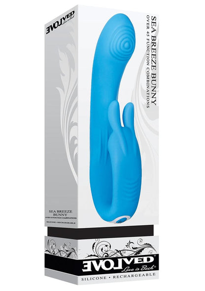 Sea Breeze Bunny Rechargeable Silicone G-Spot Rabbit Vibrator