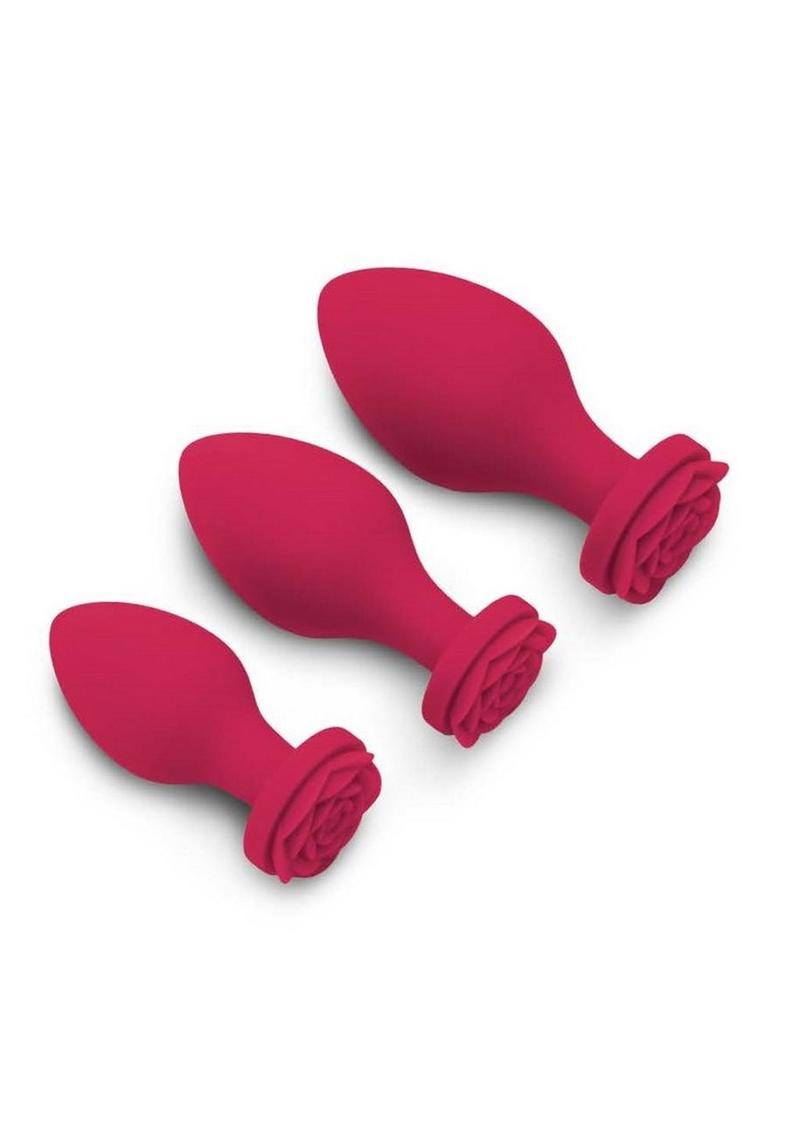 Secret Kisses Rosegasm Butt Bouquet Training Set Silicone Butt Plugs