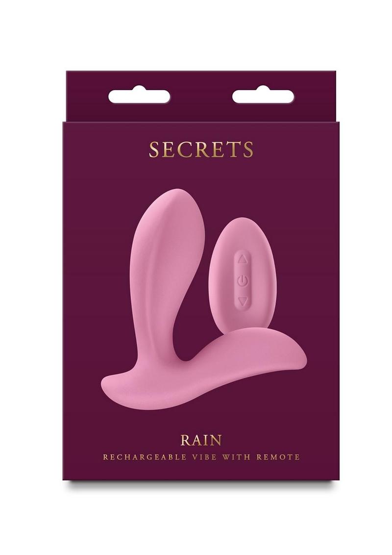 Secrets Rain Rechargeable Silicone Vibrator with Remote