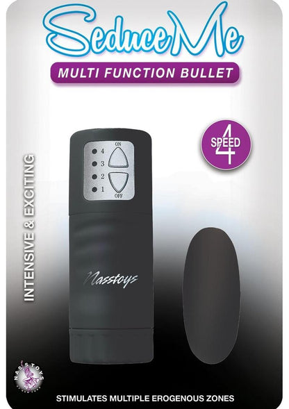 Seduce Me Multi Function Bullet with Remote Control - Black