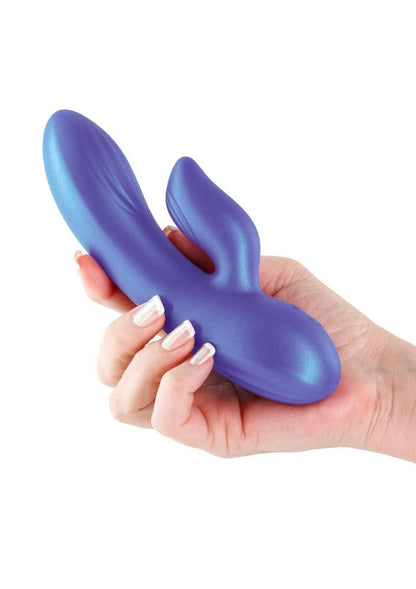 Seduction Angel Rechargeable Silicone Rabbit Vibrator - Purple