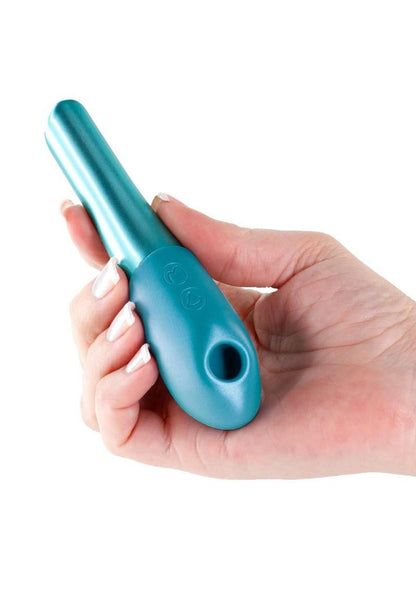 Seduction Nuvo Rechargeable Silicone Air Pulse Clitoral Stimulator - Teal