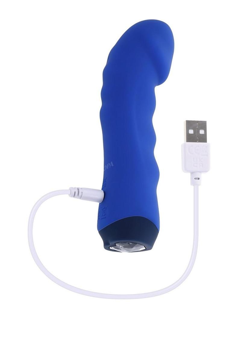 Selopa Blue Banger Rechargeable Silicone Vibrator - Blue