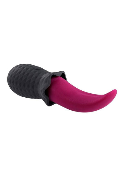 Selopas Tongue Teaser Rechargeable Silicone Clitoral Stimulator - Black