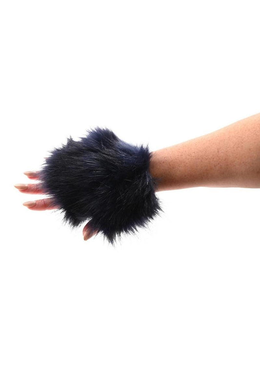 Sex and Mischief Cougar Spiked Sensory Glove - Gold/Navy