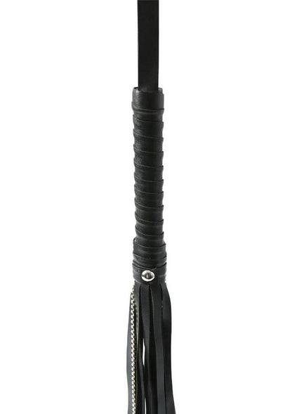 Sex and Mischief Crystal Whip - Black