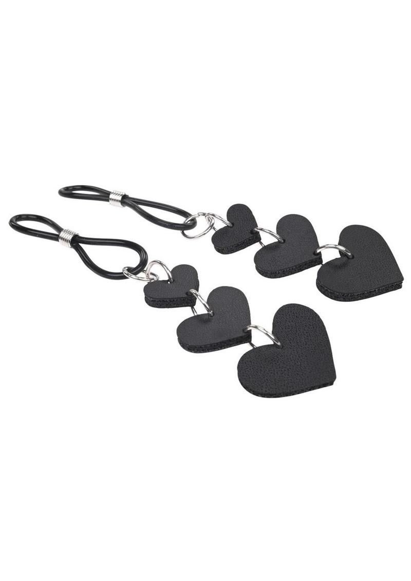 Sex and Mischief Nipple Ties - Black/Silver