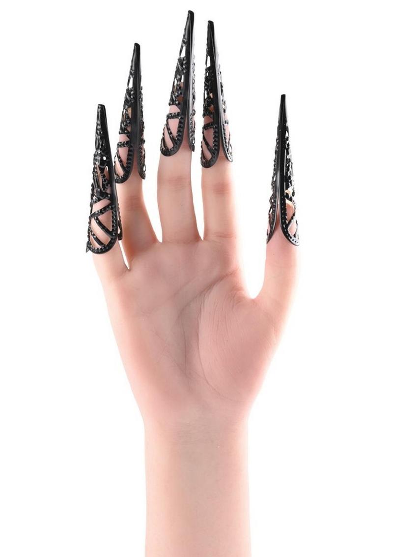 Sex and Mischief Sensory Fingertips - Black/Metal