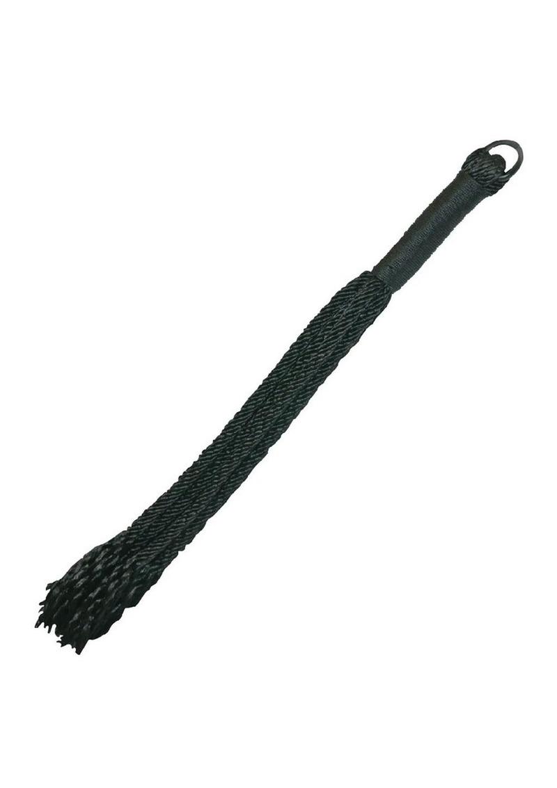 Sex and Mischief Shadow Rope Flogger - Black