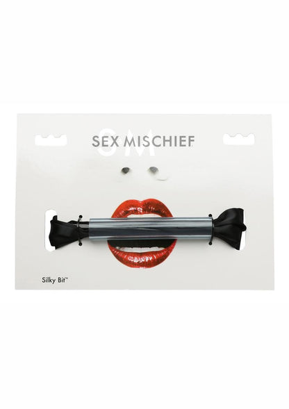 Sex and Mischief Silky Bit Mouth Gag - Black