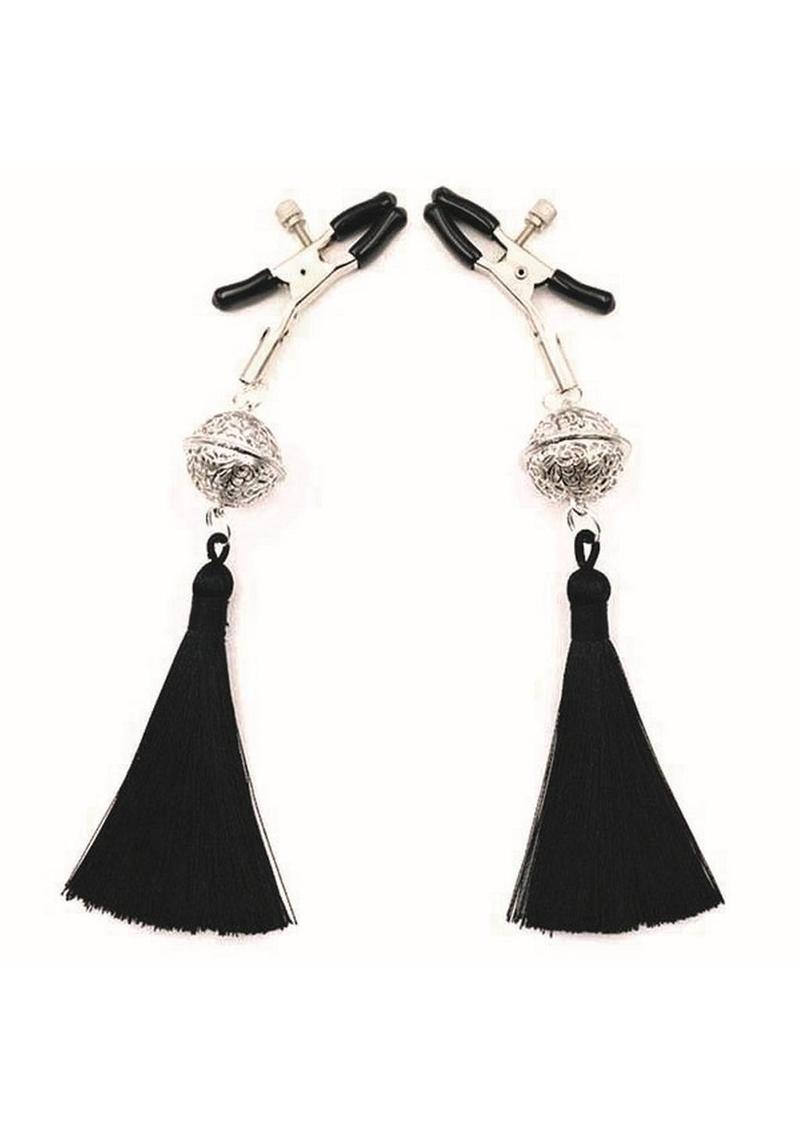 Sexy AF Nipple Clamps Tassles - Black