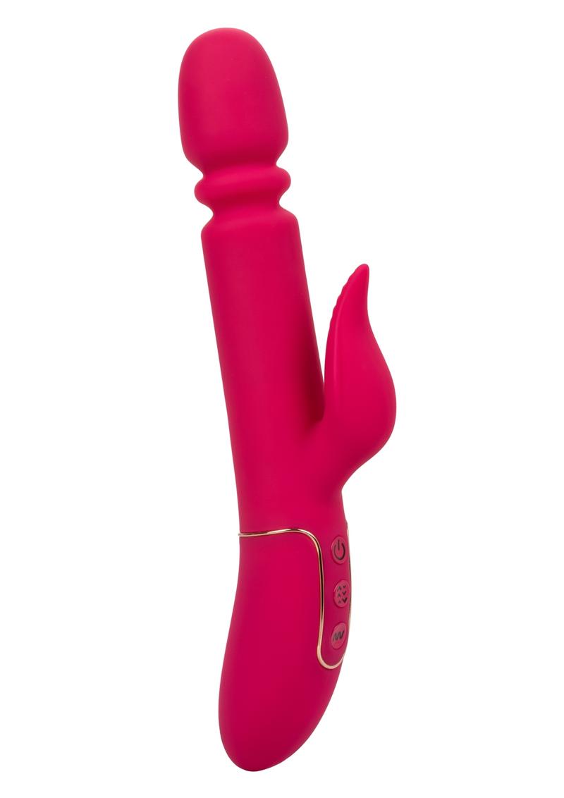 Shameless Slim Charmer Silicone Rechargeable Thrusting Rabbit Vibrator