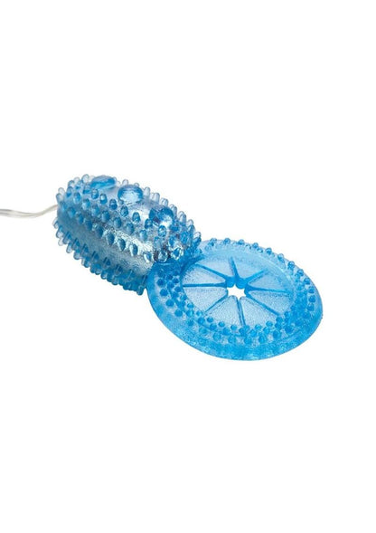 Shane's World His Stimulator Vibrating Cock Ring - Blue