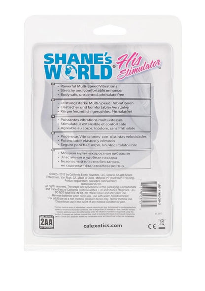 Shane's World His Stimulator Vibrating Cock Ring