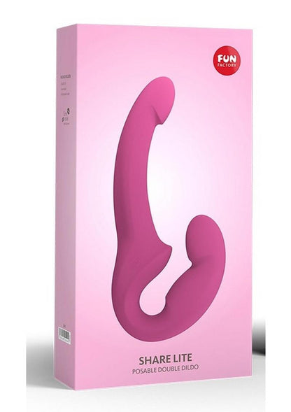 Share Lite Silicone Strapless Strap-On Dildo - Blackberry