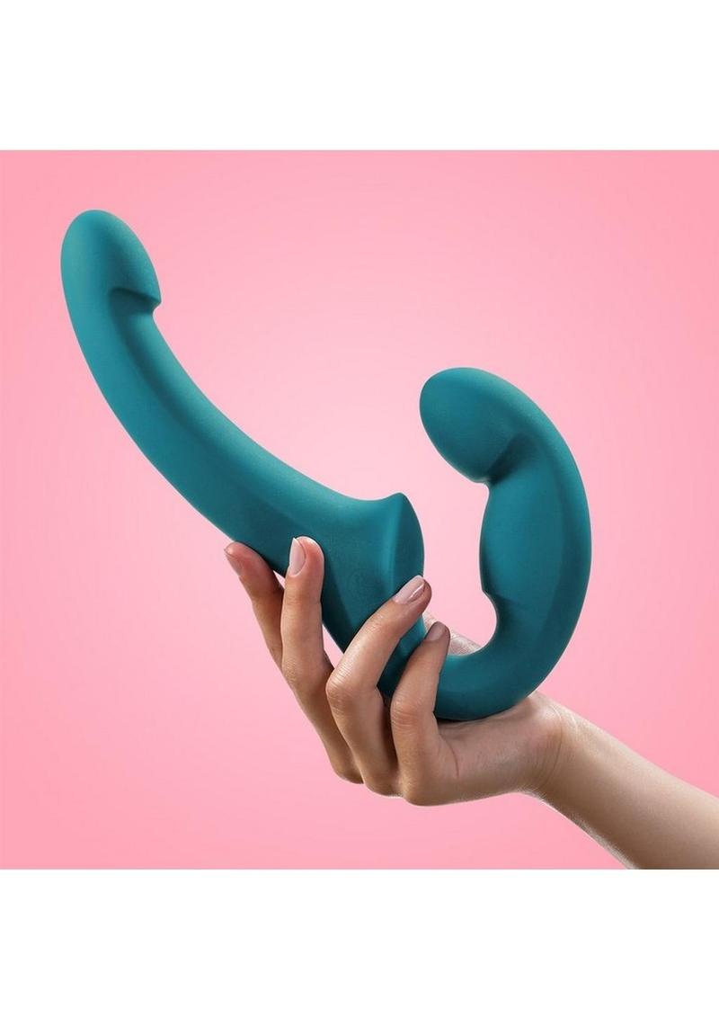 Share Lite Silicone Strapless Strap-On Dildo - Deep Sea