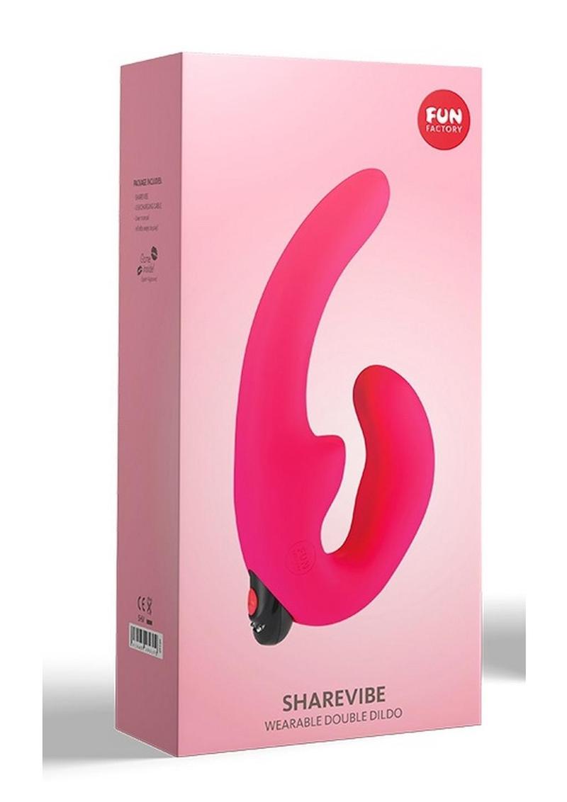 Sharevibe Silicone Strapless Strap-On Dildo with Rechargeable Bullet