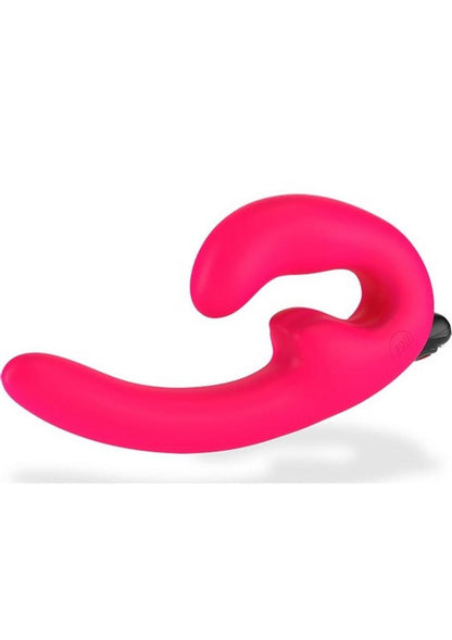 Sharevibe Silicone Strapless Strap-On Dildo with Rechargeable Bullet