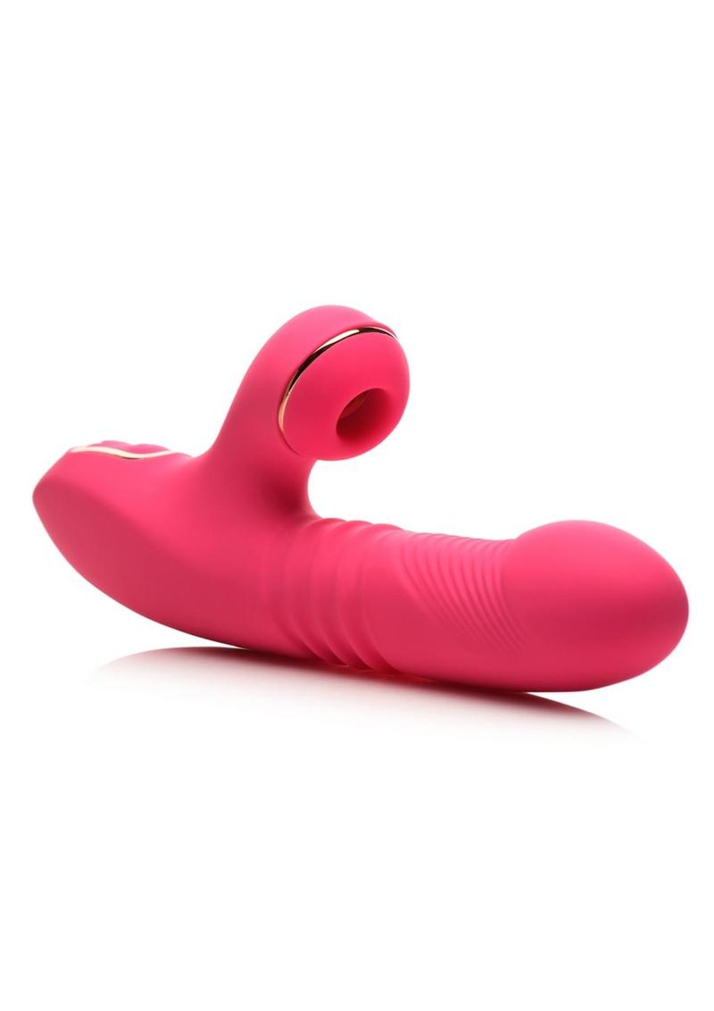 Shegasm Pro-Thrust Thrusting Suction Rechargeable Silicone Rabbit Vibrator