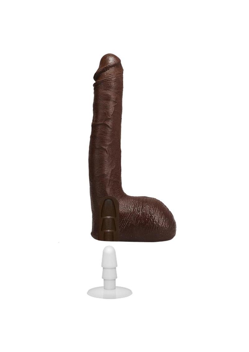 Signature Cocks Ricky Johnson Dildo - Chocolate - 10in